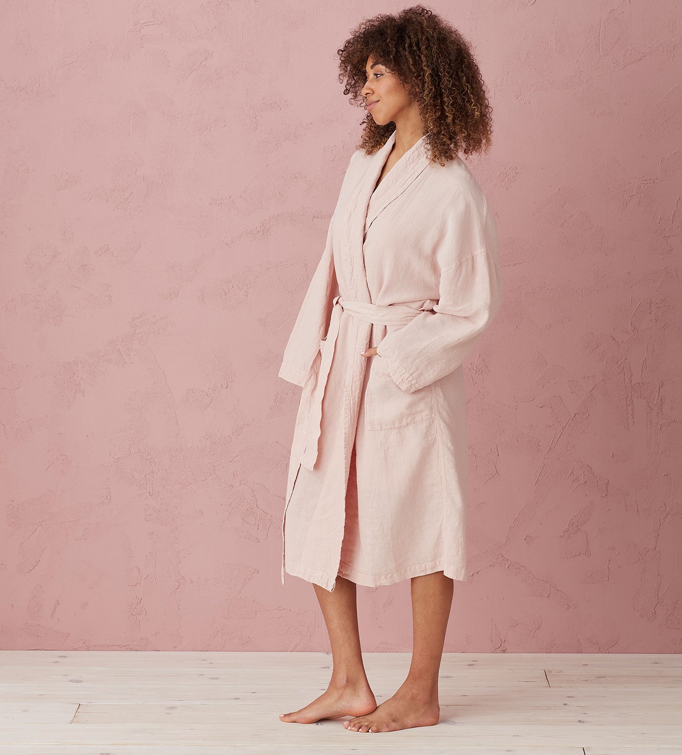 Threadbare 'teddy' Hooded Dressing Gown in Pink | Lyst UK